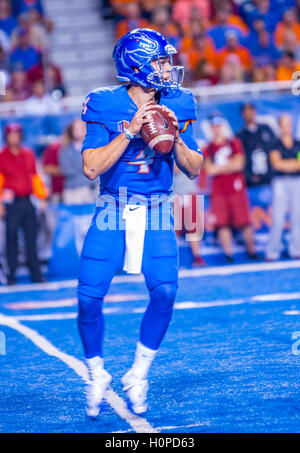 Boise State Football. Tutti montagna West Quarterback, Brett Rypien Boise, Idaho Foto Stock