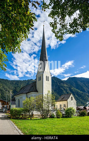Chiesa Parrocchiale di San Margareth, Bayrischzell, Alta Baviera, Baviera, Germania Foto Stock