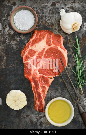 Costata di manzo Foto Stock