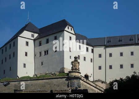 In Germania, in Sassonia, castello di Königstein Foto Stock