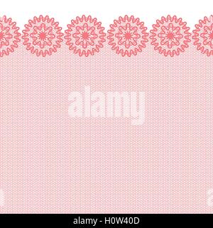 Red seamless lacy confine Illustrazione Vettoriale