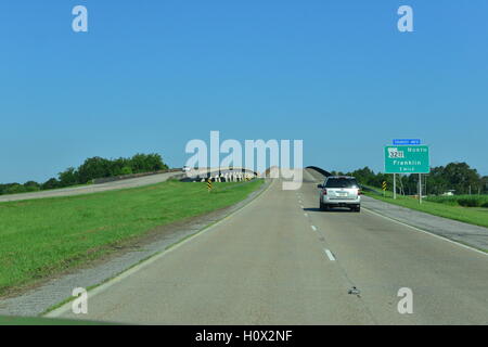 Autostrade americane in Louisiana Foto Stock