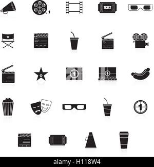 Icone del cinema Illustrazione Vettoriale