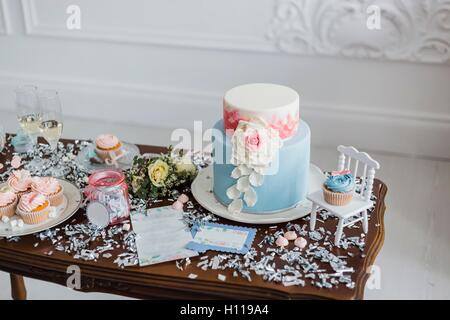 Candy bar con marshmallow e tortine Foto Stock