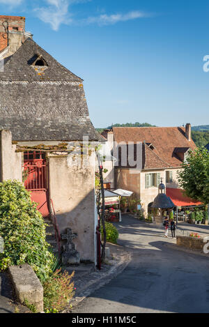 Hautefort, Perigord Noir, Francia, Dordogne, Francia, Unione Europea, Europa Foto Stock