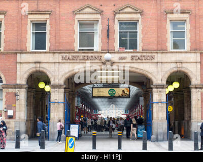 Marylebone stazione ferroviaria London anteriore Foto Stock