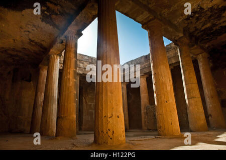 Le Tombe dei Re a Paphos, Cipro Foto Stock