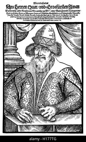 Ivan IV Vasilyevich, noto anche come Ivan il Terribile o Ivan il temibile, Gran Principe di Mosca dal 1533 Foto Stock