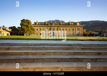 RoyalCasina di caccia della Ficuzza Hunting Lodge, Ficuzza, provincia di Palermo, Sicilia, Italia, Europa Foto Stock