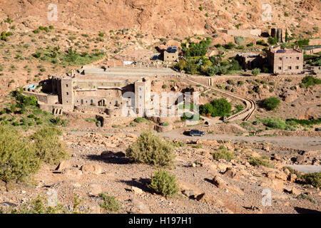 Todra Gorge, Marocco. Auberge Le Festival Hotel. Foto Stock