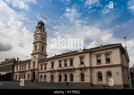 L'ex Ballarat Post Office (1864) era il più grande edificio Vittoriano del suo genere al di fuori di Melbourne generale Post Office. Foto Stock