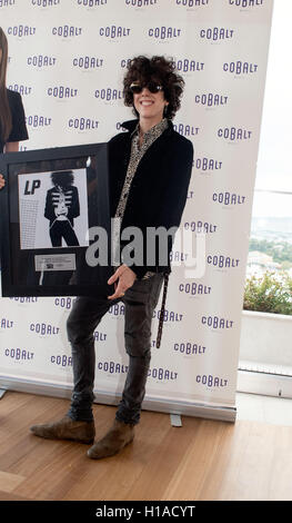 Atene, Grecia. Il 22 settembre, 2016. Laura Pergolizzi (LP) dà una conferenza stampa ad Atene in Grecia. Laura darà un concerto di venerdì 239. Credito: Aristidis Vafeiadakis/ZUMA filo/Alamy Live News Foto Stock