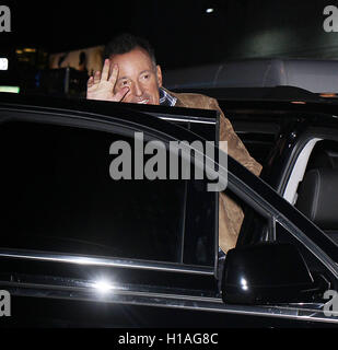 New York, Stati Uniti d'America. 22 Settembre, 2016. Bruce Springsteen al Late Show con Stephen Colbert in New York City. Settembre 22, 2016. Credito: RW/MediaPunch Credito: MediaPunch Inc/Alamy Live News Foto Stock