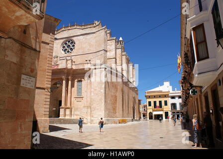 La Basilica Cattedrale di Ciutadella de Menorca, Ciutadella Menorca Foto Stock