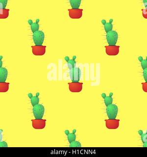 Cactus verde modello senza giunture Illustrazione Vettoriale