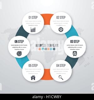 Infografico con design colorato Illustrazione Vettoriale