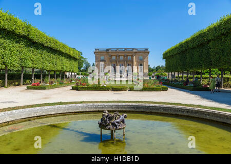 Il Petit Trianon, Dominio de Versailles, nei pressi di Parigi, Francia Foto Stock