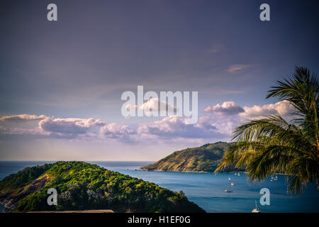 Tramonto, Phuket, Thailandia, paesaggio, sera, natura straordinaria Foto Stock