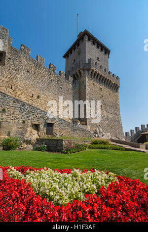 Torre Guaita nella Repubblica di San Marino Foto Stock