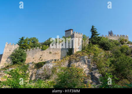 Torre Guaita nella Repubblica di San Marino Foto Stock