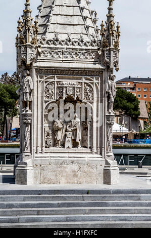 Cristobal Colon, immagine della città di Madrid, la sua caratteristica Foto Stock