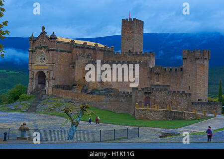 Castello di Javier, Javier, modo di San Giacomo, Navarra, Spagna, Foto Stock