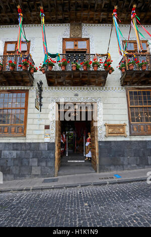 Casa de los Balcones, La Orotava, Teneriffa, Kanarische isole, Spanien Foto Stock