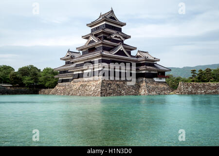 Il Castello Matsumoto nella città di Matsumoto, Nagano, Giappone Foto Stock