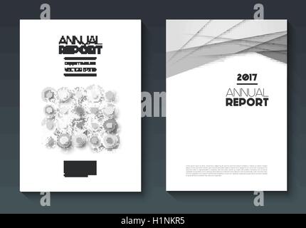 Vettore relazione annuale dei modelli Illustrazione Vettoriale