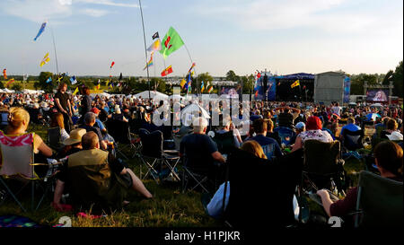 Fairport Fairport della Convenzione Fairports Cropredy Croprady Croperdy Festival musicali musicista 2009 friendly fun disabilitato Foto Stock