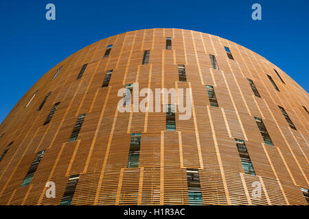 Edificio in Parc de Recerca Biomedica, PRBB, al Porto Olimpico di Barcellona, Spagna Foto Stock