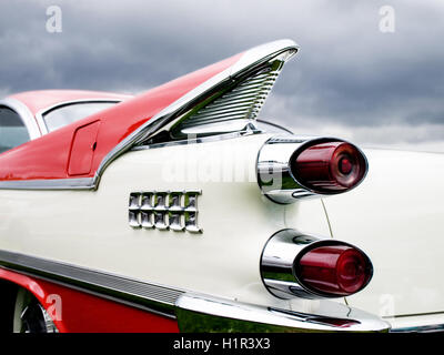 Splendide le pinne e luce posteriore disegno su un 1959 Dodge custom Royal Lancer Foto Stock