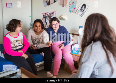 Obesità cura e centro di cura per i bambini e gli adolescenti , Les Terrasses, Niort Francia. Foto Stock
