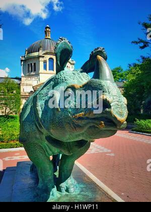 Astor Court, Zoo Center presso il Bronx Zoo Wildlife Conservation Society, Bronx Park, Bronx, New York Foto Stock