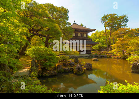 Stock Photo - Ginkaku-ji il Padiglione di Argento durante la stagione autunnale di Kyoto, Giappone Foto Stock