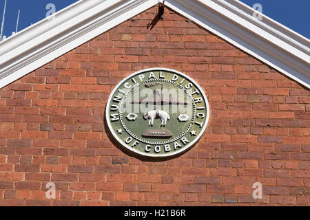 Logo del Consiglio per Cobar Aeroporto Nuovo Galles del Sud Australia Foto Stock