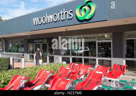 Woolworths supermarket store shop in Sydney Nord area,l'Australia Foto Stock