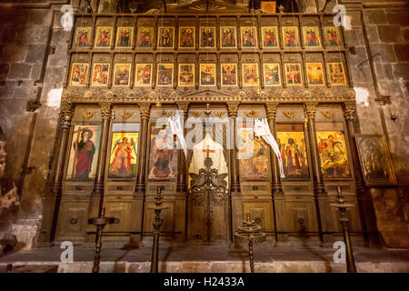 Abbazia Bellapais nel villaggio di Bellapais nella parte settentrionale di Cipro Foto Stock