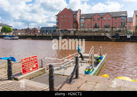 Exeter quayside ferry Exeter Quay Exeter Devon England Regno Unito GB EU Europe Foto Stock