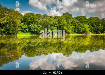 Il fiume Potomac, a sfere Bluff Battlefield Park di Leesburg, Virginia. Foto Stock