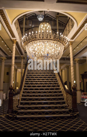 Britannia Hotel interior, precedentemente Watt magazzino tessile, 1851-1856 da Travis & Magnall, Portland Street, Manchester, Inghilterra Foto Stock