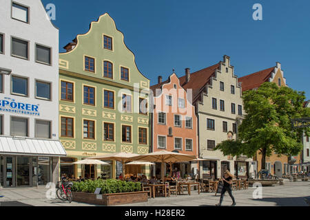 Edifici barocchi a Ingolstadt, Baviera, Germania Foto Stock