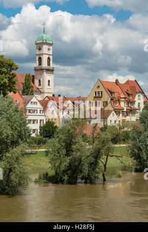 Chiesa St Mang, Regensburg, Baviera, Germania Foto Stock