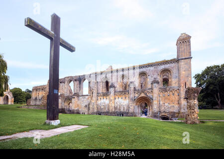 Abbazia di Glastonbury, Glastonbury, Somerset, Inghilterra, Regno Unito Foto Stock