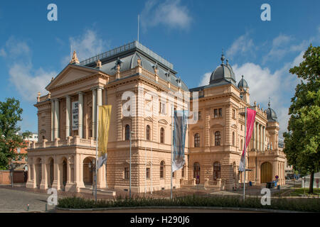 Mecklenburg Teatro di Stato, Schwerin, Meclenburgo-Pomerania Occidentale, Germania Foto Stock