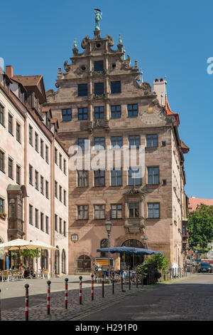 Stadtmuseum Fembohaus, Norimberga, Baviera, Germania Foto Stock