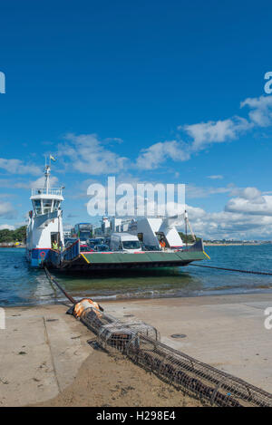 Catena Sandbank traghetto dall'Studland (a ovest). Foto Stock