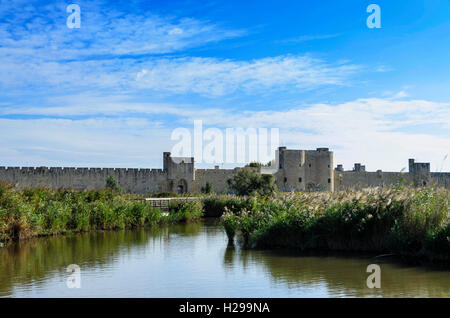 AIGUES MORTES, LOUIS IX, CAMARGUE, GARD FRANCIA 30 Foto Stock