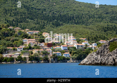 Hillside House Kioni Itaca Island Isole Ionie Grecia Foto Stock