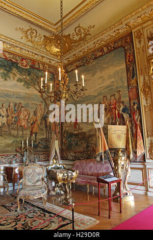 Le camere di stato al Palazzo di Blenheim Foto Stock